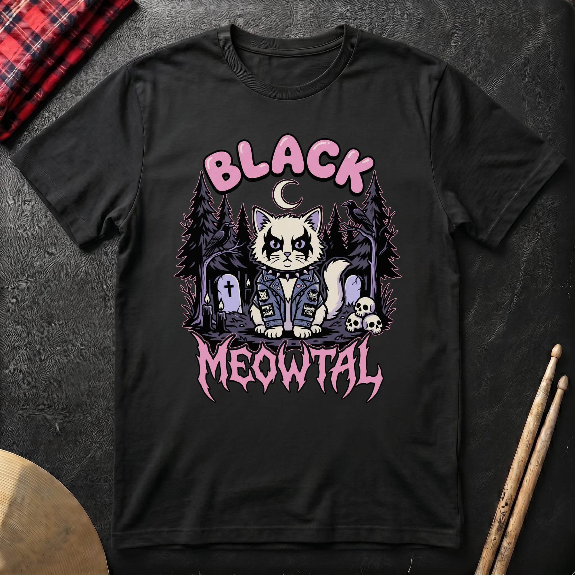 Black Meowtal T-Shirt