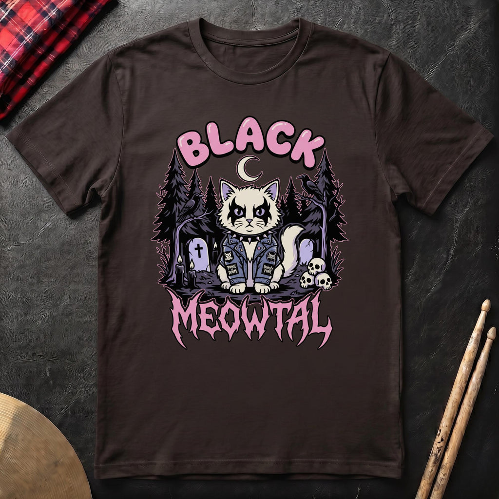 Black Meowtal T-Shirt