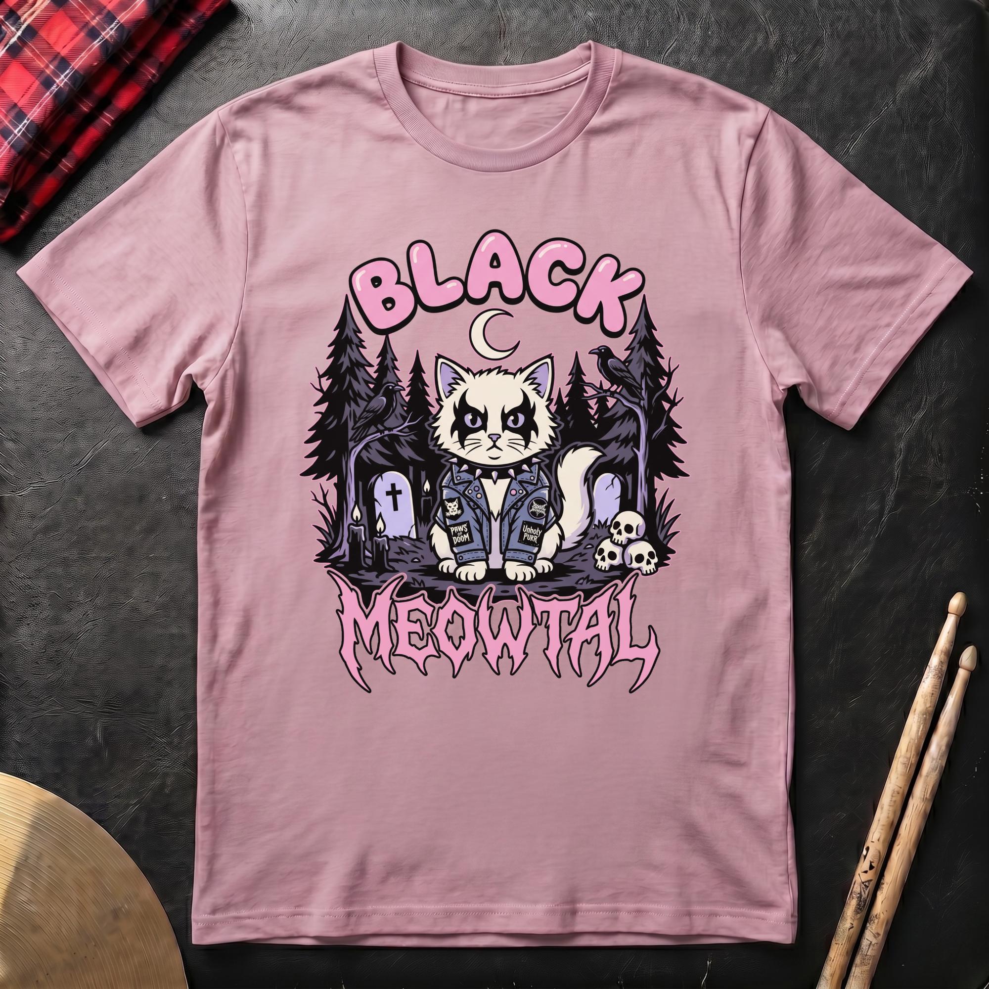Black Meowtal T-Shirt