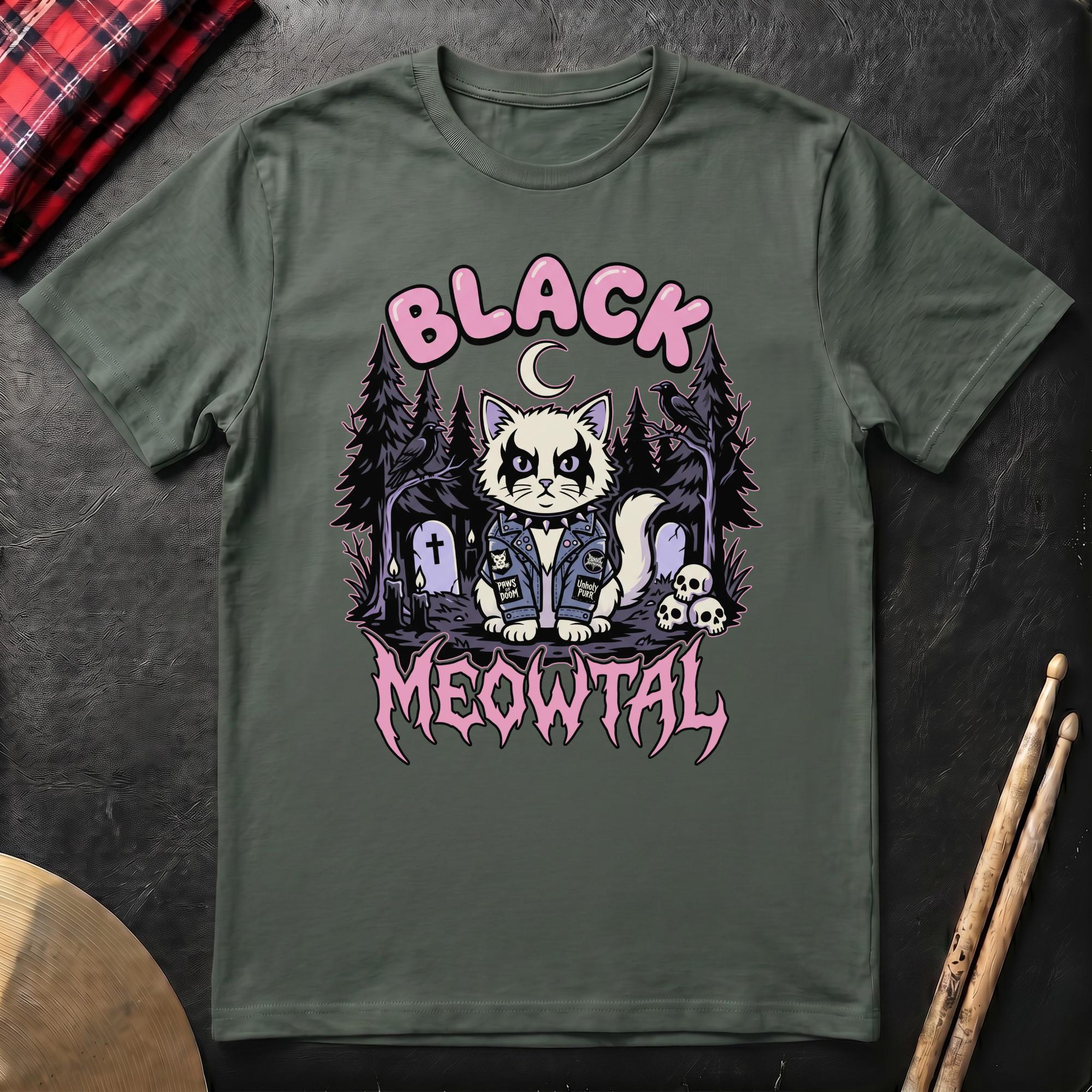 Black Meowtal T-Shirt