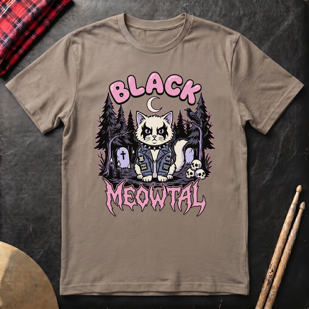 Black Meowtal T-Shirt