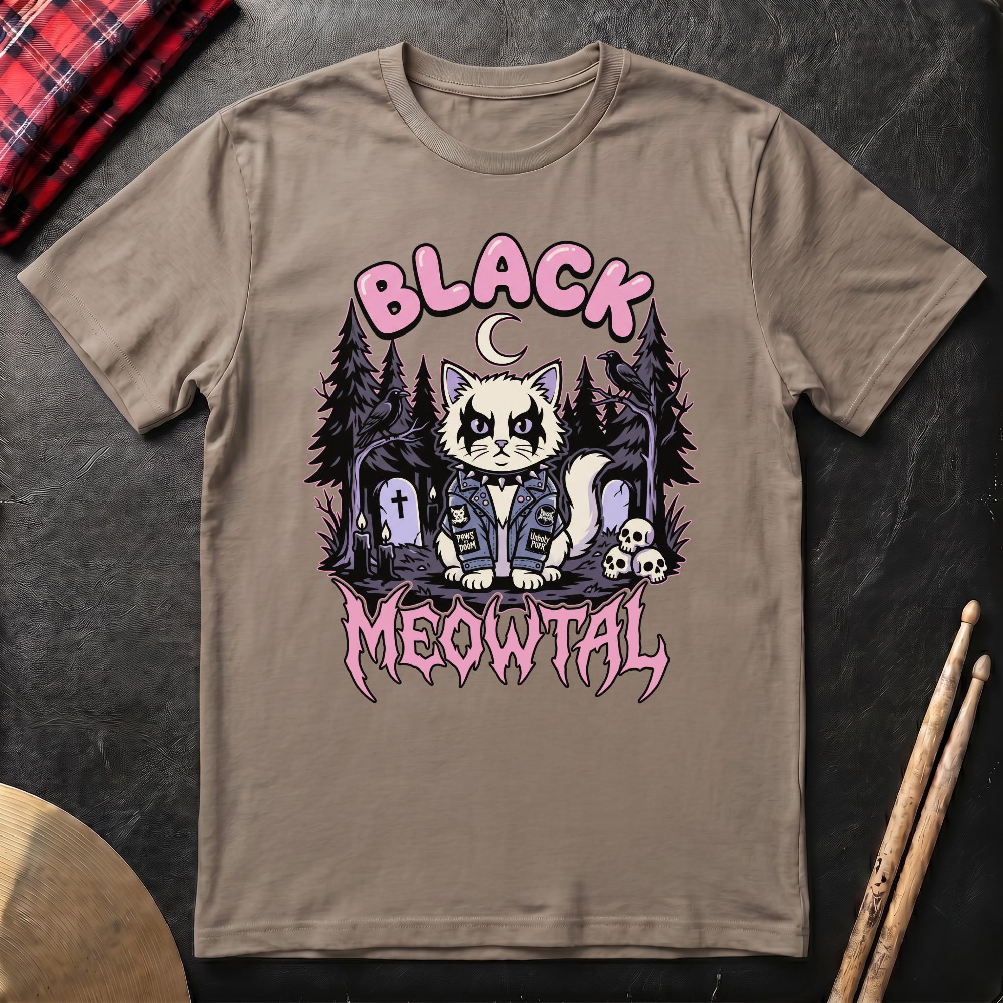 Black Meowtal T-Shirt
