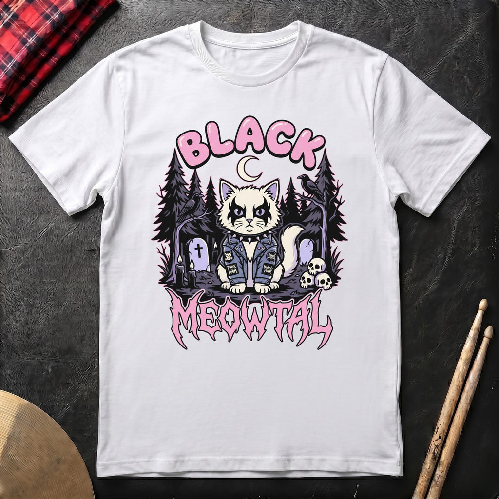 Black Meowtal T-Shirt