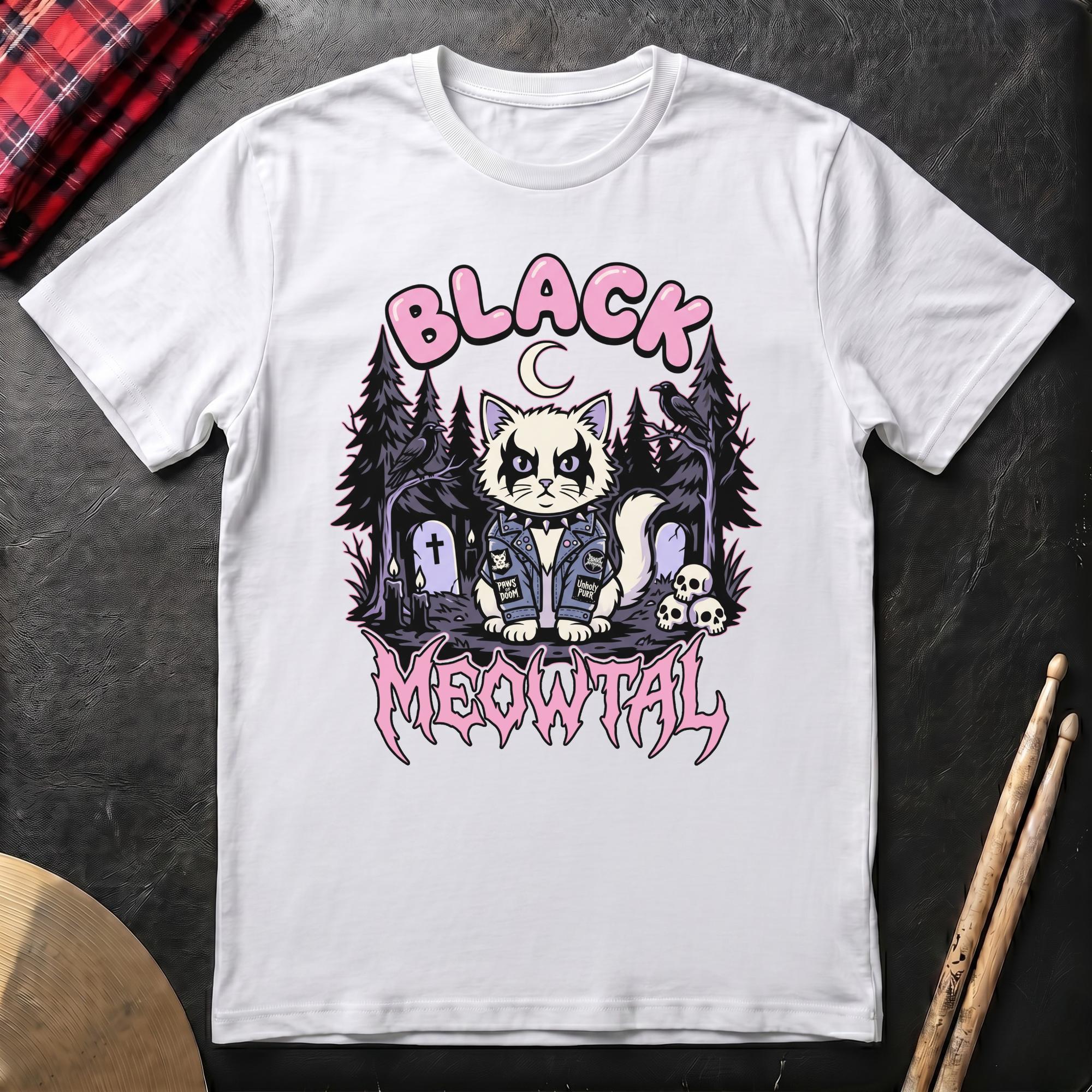 Black Meowtal T-Shirt